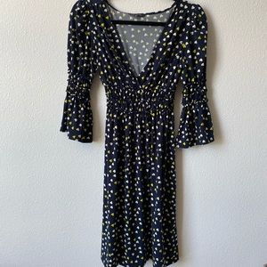 Shirred waist heart dress